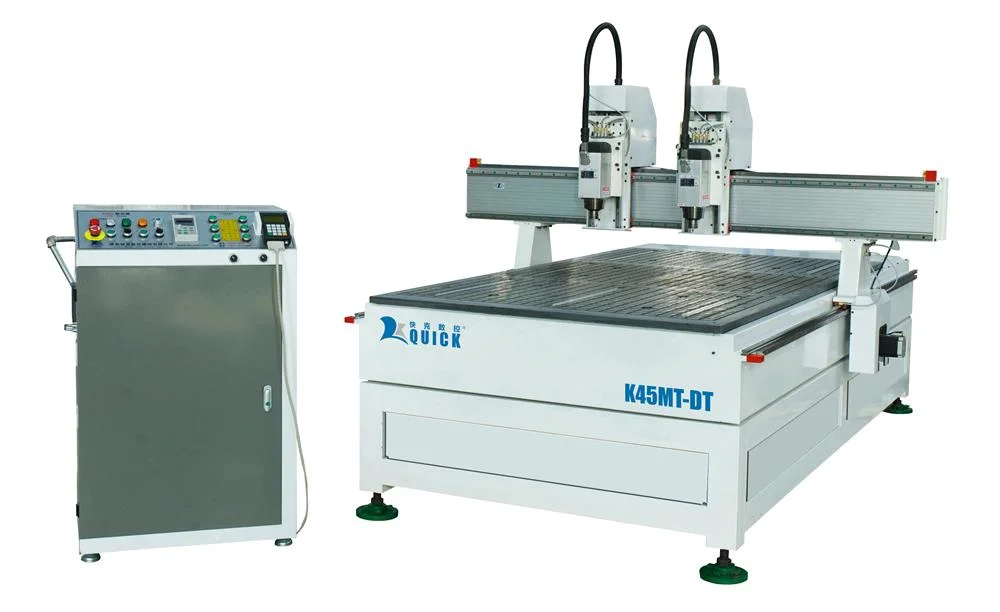 K45mt-Dt/2040 3D Double Heads CNC Router/ Multi Spindle Wood Carving Machine