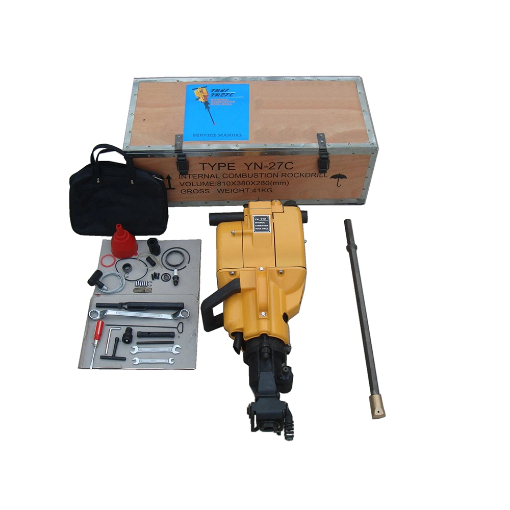 Portable Mine Drill Rig Yn27c Gasoline Engine Rock Drill Machine