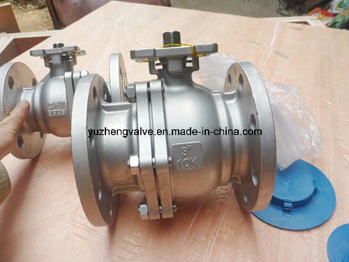 Industry Stainless Steel Casting 2PC Ball Valve with Flange Ends