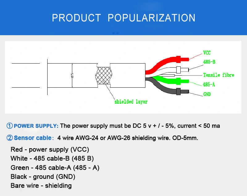 Online Digital Salinity Sensor Electrode Probe Analog Voltage 4~20mA RS-485 Modbus RTU Output Waterproof