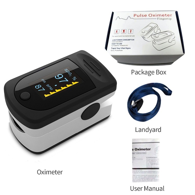 Finger Pulse Oxygen Meter Blood Oxygen Saturation Monitor with TFT Display, Hand Held Pulse Oxygen Meter