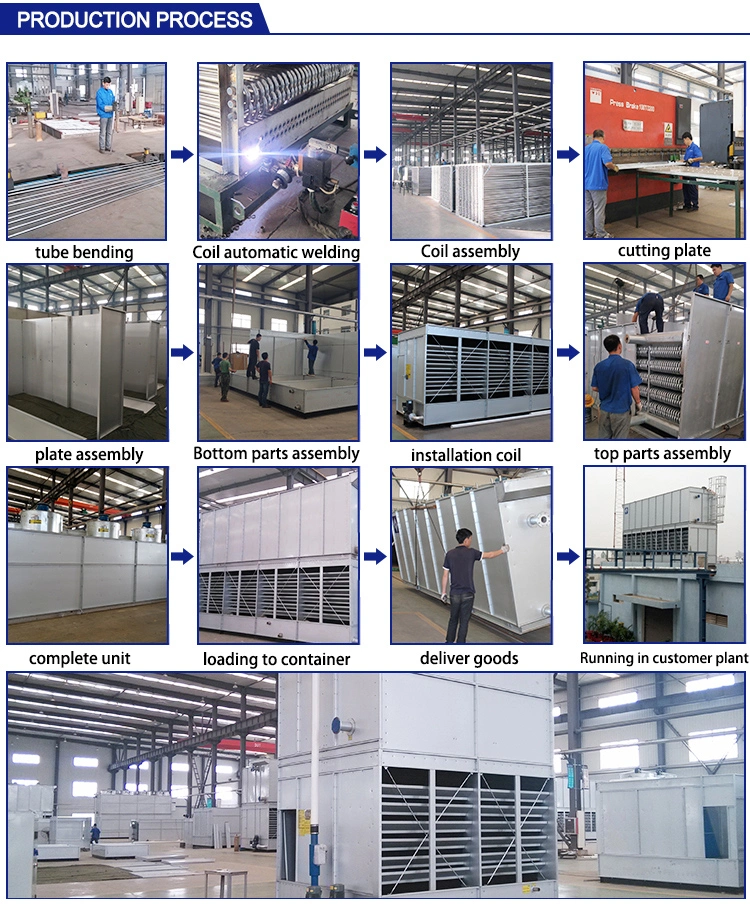 Industrial R717 Nh3 Ammonia Evaporative Refrigeration Cooling Condenser