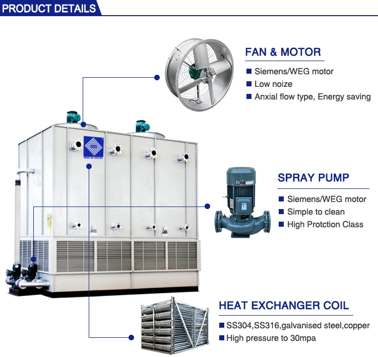 R717 Ammonia Nh3 Compressor Evaporative Condenser /Ammonia Evaporative Condenser Supplier