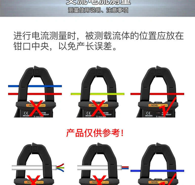 Vc 3266L+ Digital Clamp Meter Clamp Ammeter Multi-Function Clamp Multimeter High Precision Clamp Meter