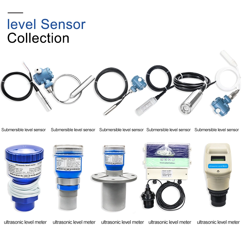 Digital RS485 4-20mA Tank Water Level Probe Sensor 0-5V for Acid