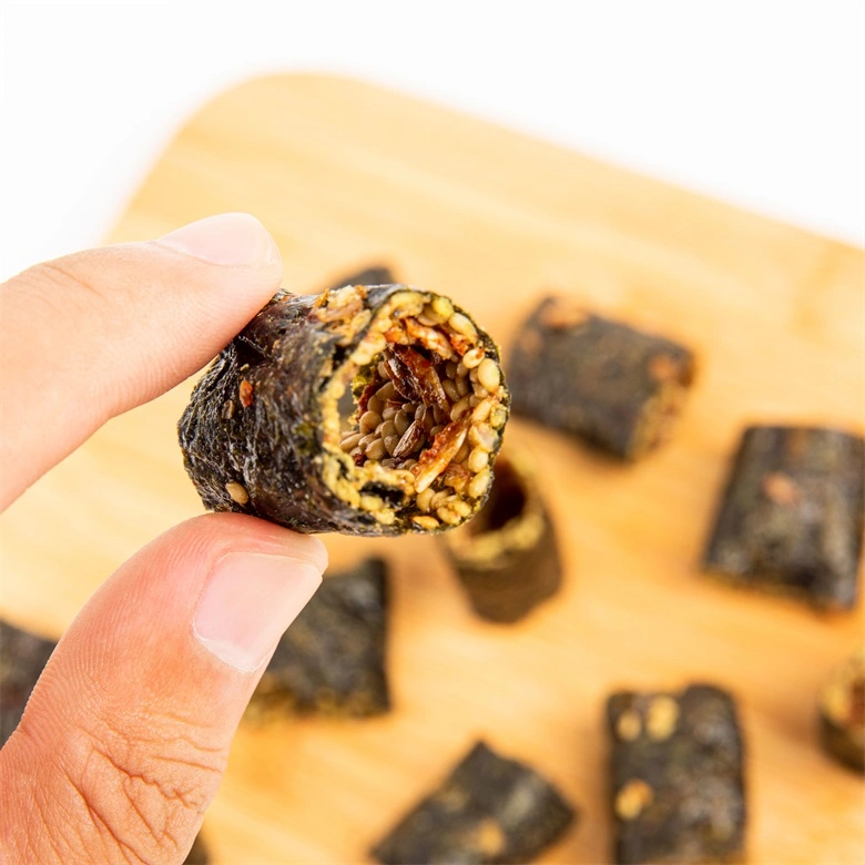 Roasted Shrimp Seaweed Sandwich 32g Great Health Seaweed Snack Green Laver Green Algae