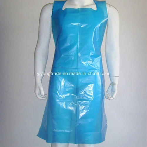 Food Factory Disposable Waterproof Plastic PE Apron