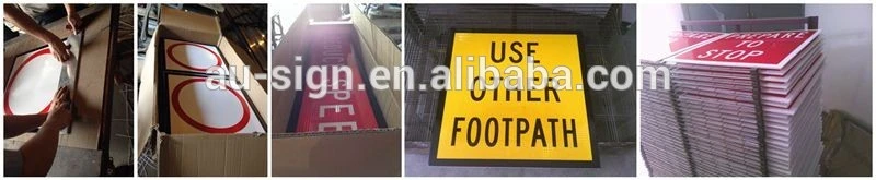 Wholesale Safety Street Reflective Sheeting Circle Aluminum Highway Warning Traffic Road Safety Sign