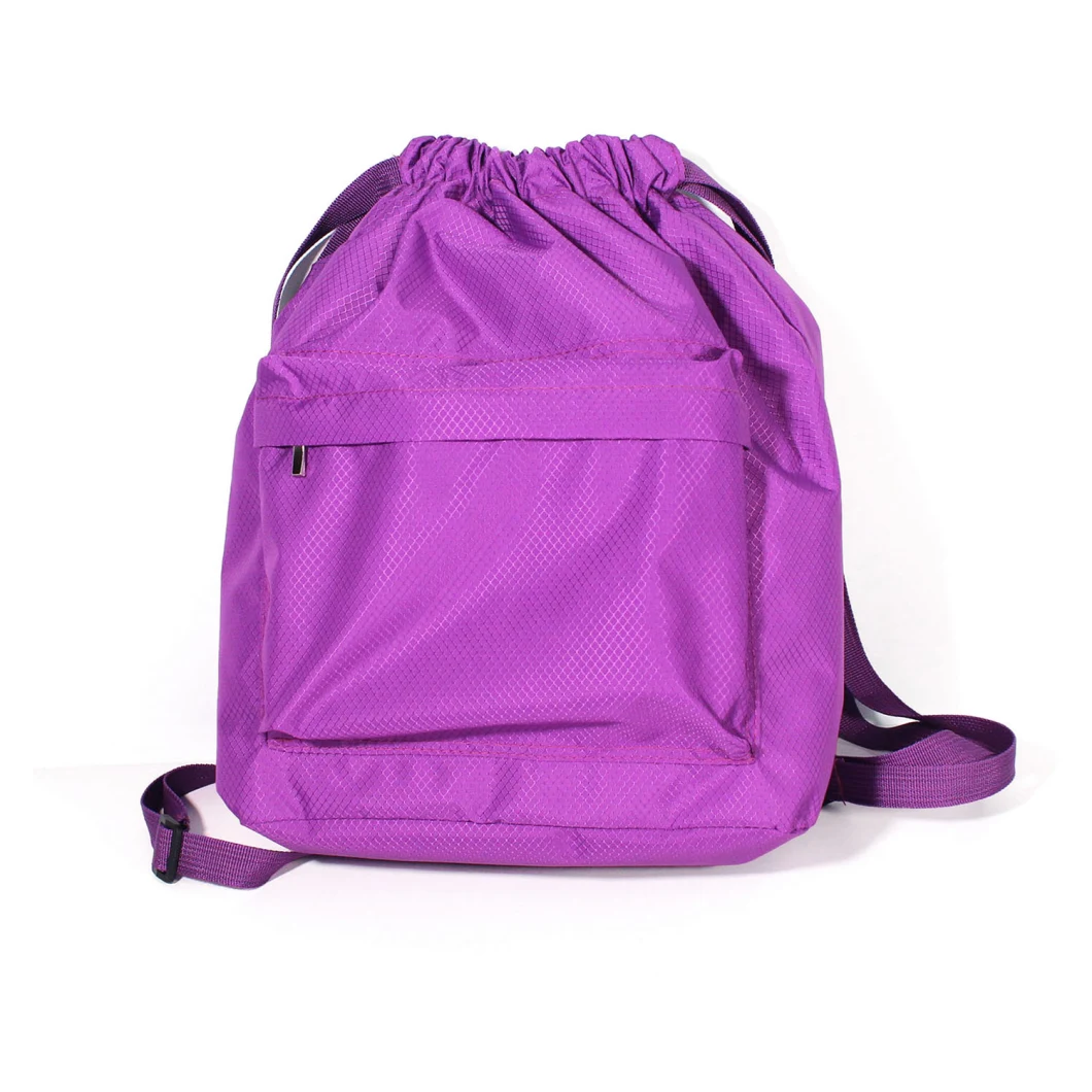 Big Capacity Main Compartment Drawstring Swimming Outdoor Using Kids School Backpack