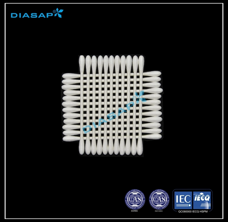 Cleanroom Industrial Use Double Round Head Cotton Swabs