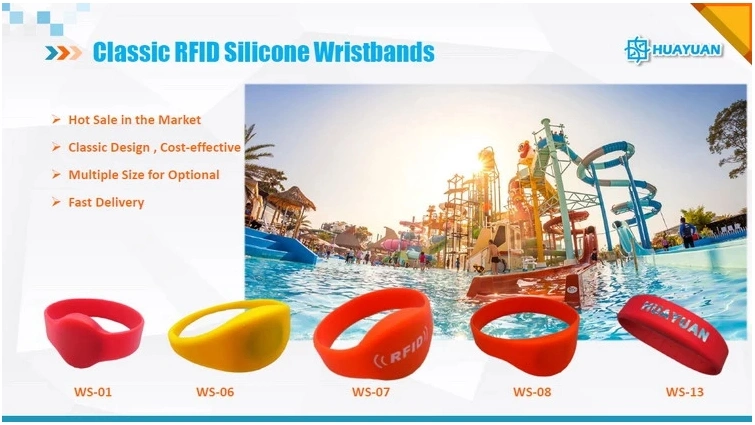 Logo Debossed Waterproof MIFARE DESFire EV1 2K Bracelets RFID NFC Silicone Wrist Bands