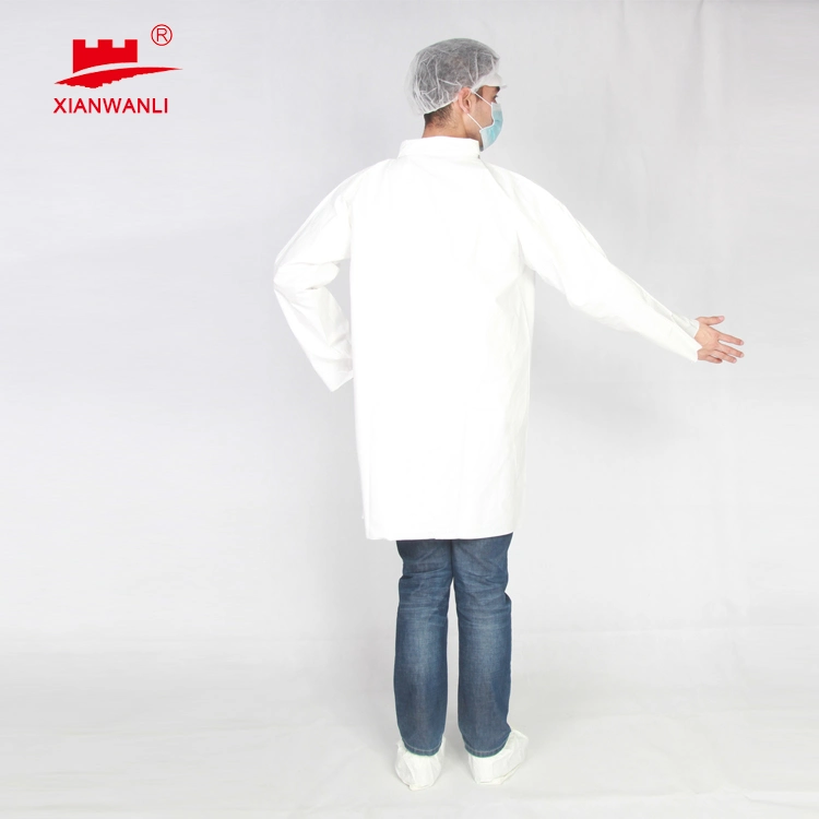 in-Stock Anti Static SMS Disposable Lab Coat Aprons Wholesale for Adults