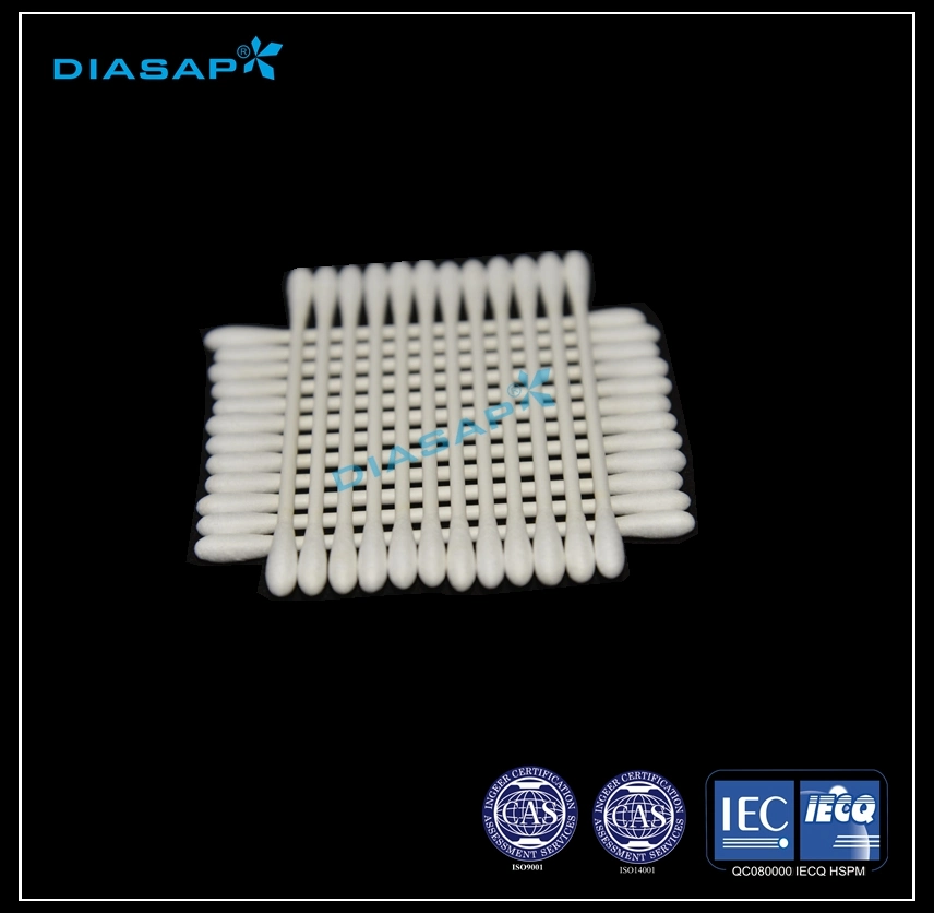 Cleanroom Industrial Use Double Round Head Cotton Swabs