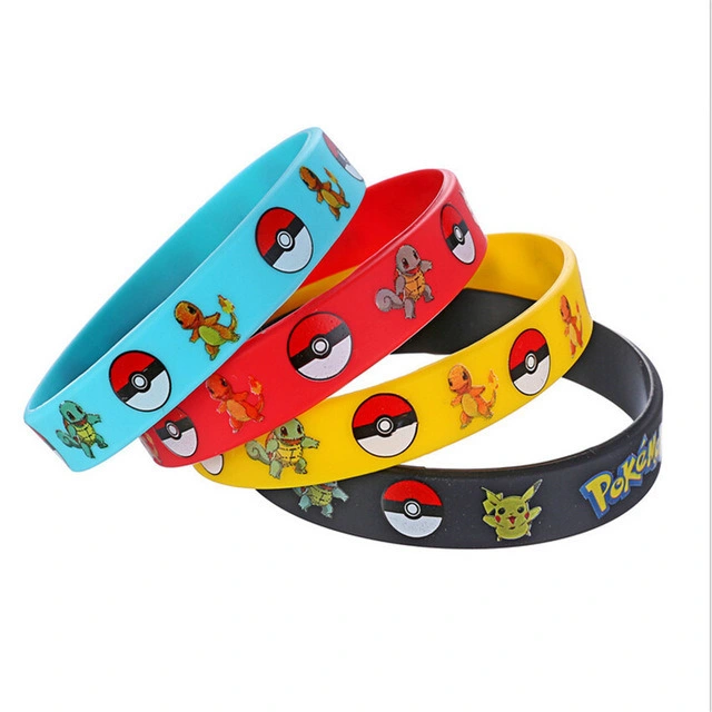 Custom Logo Fashion Sport Silicon Rubber Wrist Band Colorful Slap PVC Color Filled Silicone Wristband for Promotion Gift (YB-SW-214)