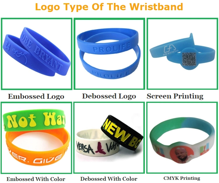 Custom Logo Fashion Sport Silicon Rubber Wrist Band Colorful Slap PVC Color Filled Silicone Wristband for Promotion Gift (YB-SW-214)