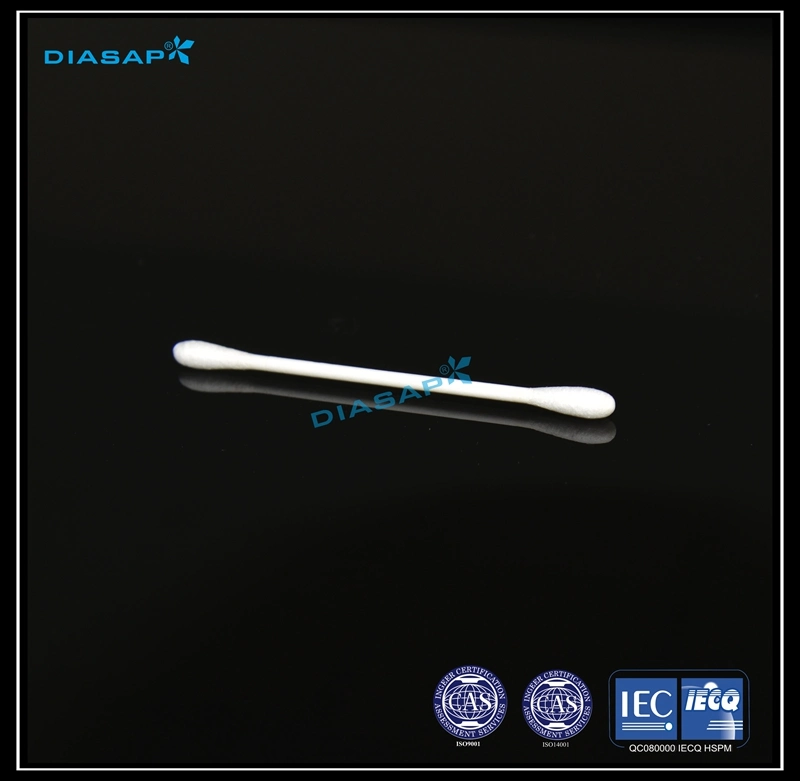 Cleanroom Industrial Use Double Round Head Cotton Swabs