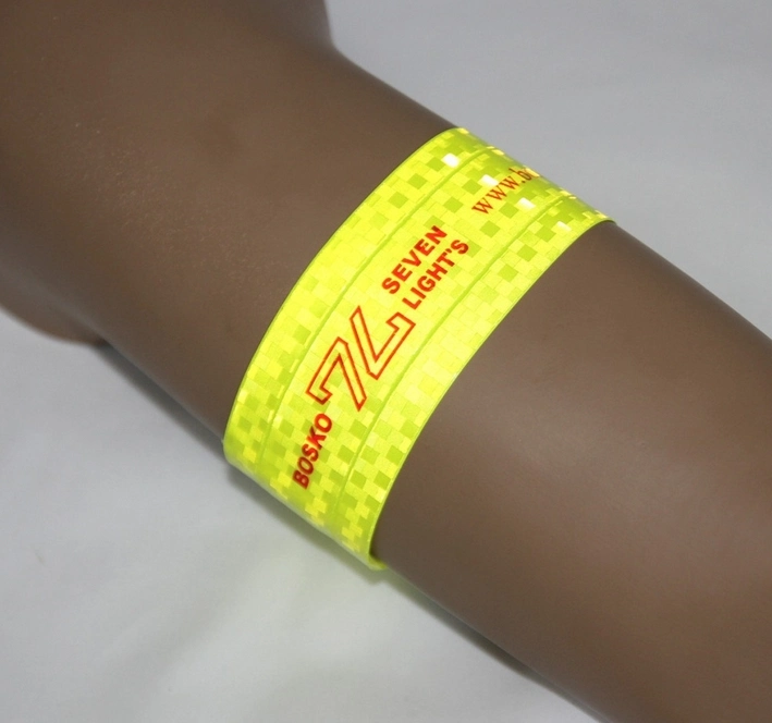 Reflective Snap on Band Reflective Slapwrap Wrist Band