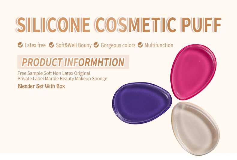 Silicone Makeup Puff, Used for Foundation Bb Cream, Essential for Beauty Makeup, Makeup Puff