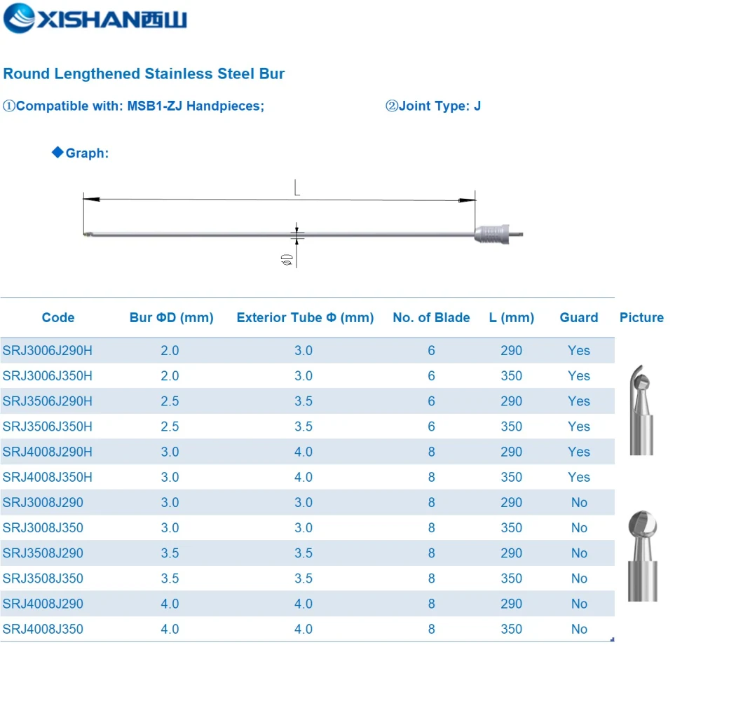 Surgical Spinal Endoscope Drill/Bur/Spine Drill/ Spinal Bur/ High Speed Drill/ Orthopedic Drill/Peld