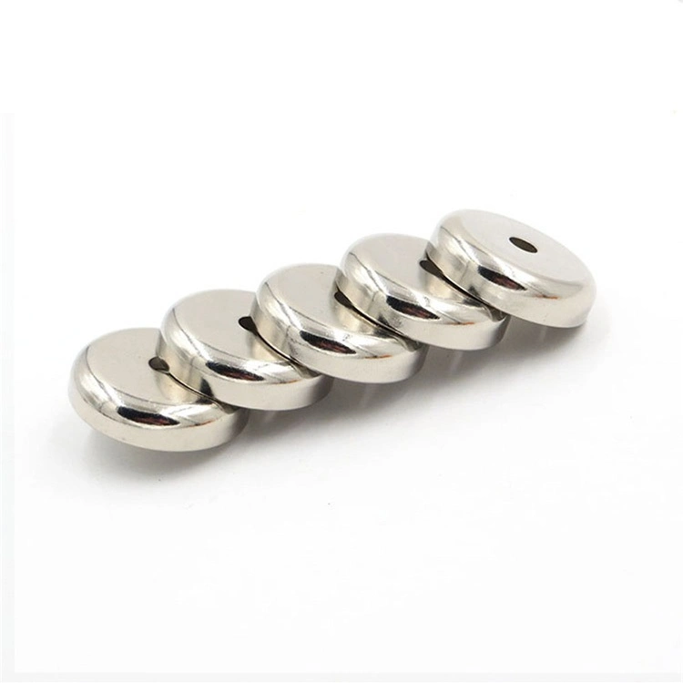 Customized Neodymium Sintered Countersunk Hole NdFeB Round Pot Magnets