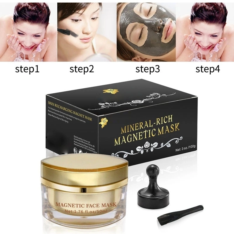 Deep Cleansing Remove Blackheads Skin Whitening Magnetic Mud Facial Mask