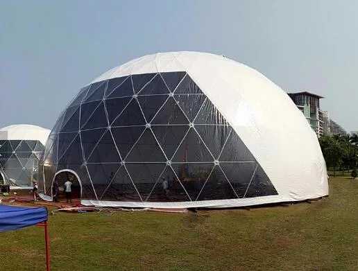 Diameter 6m Half Sphere Geodesic Dome Tent