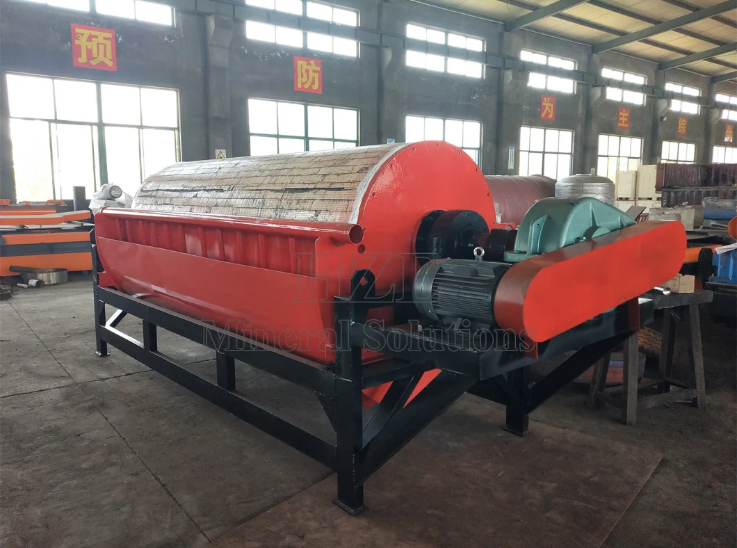 Iron Mining Ore Wet Drum Permanent Magnet Separator Mineral Processing