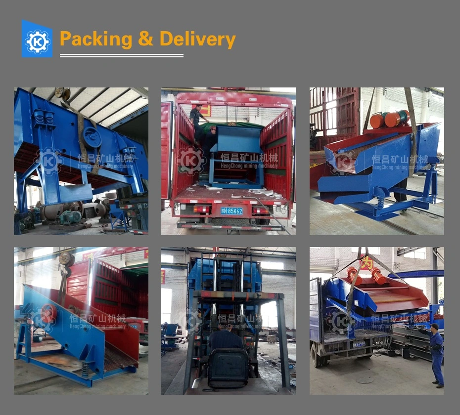 Mining Vibrating Screens for Screening Loose Materials Stones and Debris Larger Than 5/16 Inch