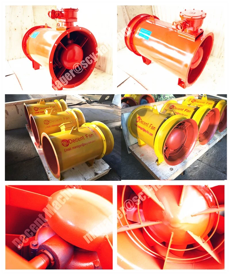 China Professional Manufacture Ventilation Axial Fan Long Tube Axial Fan Axial Flow Mine Fan