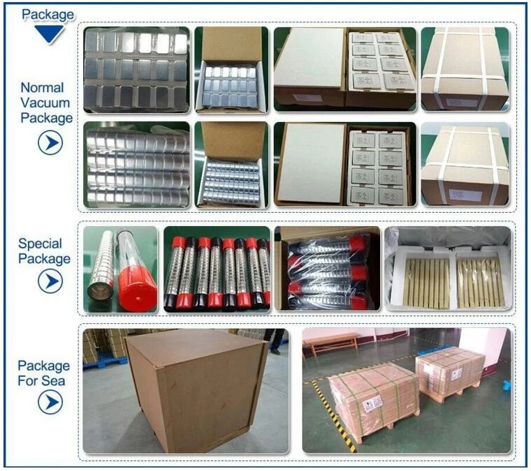 Qualified Industrial Rare Earth Permanent Neodymium Iron Boron/NdFeB N35 Block/Segment Nickel Coated Magnet