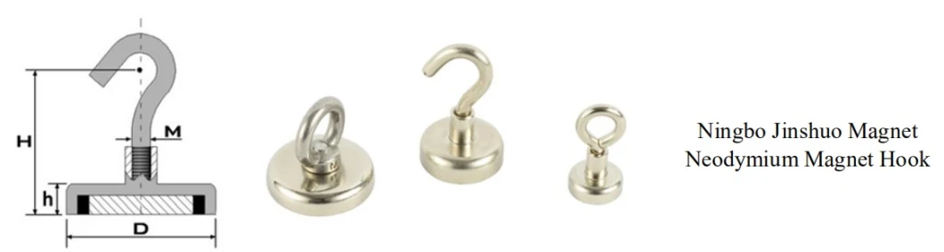 Wholesale Strong Neodymium Magnet Hook Rare Earth Pot Magnet Hanger with Cheap Prices