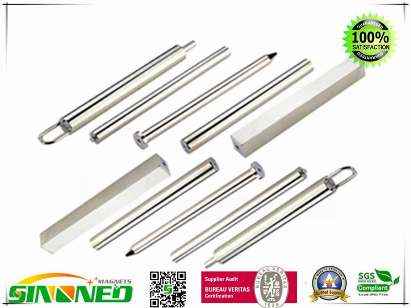 Magnet Filter Bar Made Dia 22mm of NdFeB, Bilateral Female Thread, Stainless Steel Housing