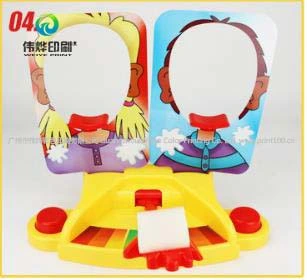 Pie Face Cream Smashing Machine Novel Tricky Desktop Interactive Toy