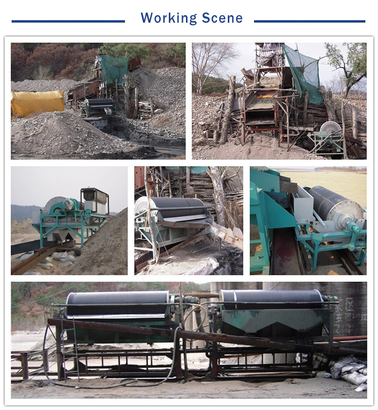 Mineral Stone Drum Magnetic Separator Wet Drum Magnetic Separator