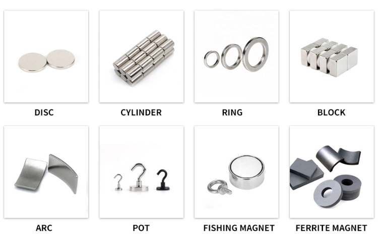 Coton N35 - N52 Ni Coating Arc / Cylinder / Block NdFeB Magnet Axial Magnetized Permanent Magnets