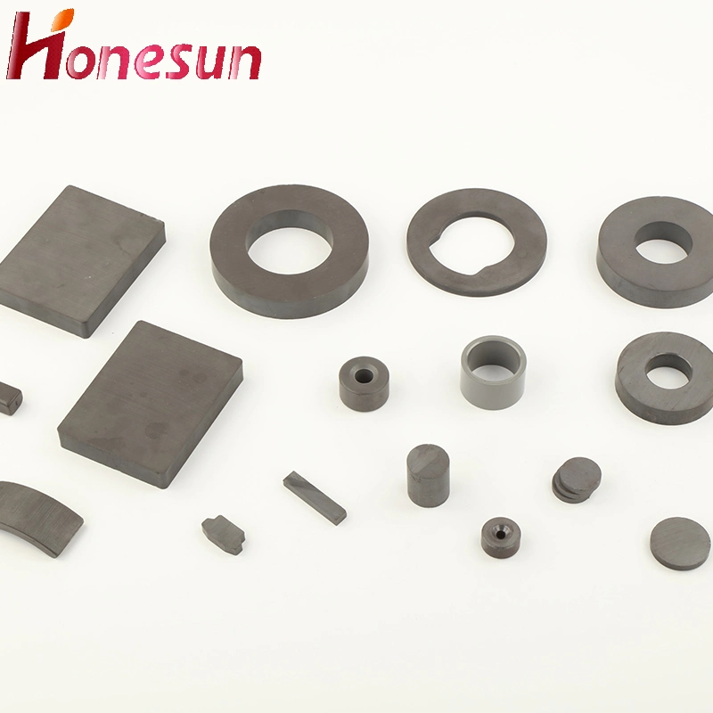 China Manufacturer Customized Sintered Multipole Ferrite Ring Magnet