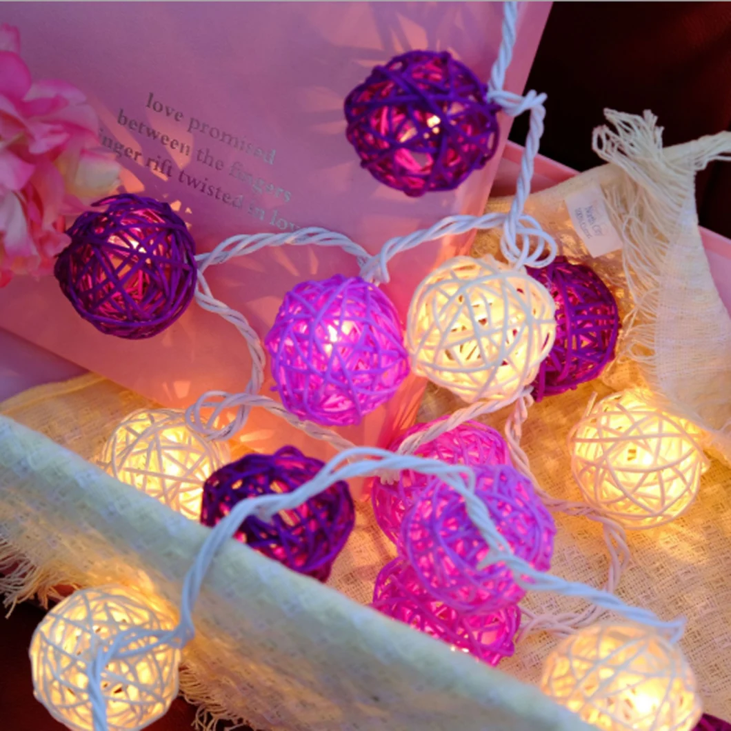 Ball String Lights Cotton String Lamp String Cotton Ball String