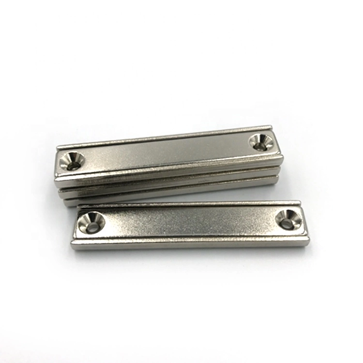 Custom Size Rectangular Magnet Steel Neodymium Assemblies Channel Magnets for Holding