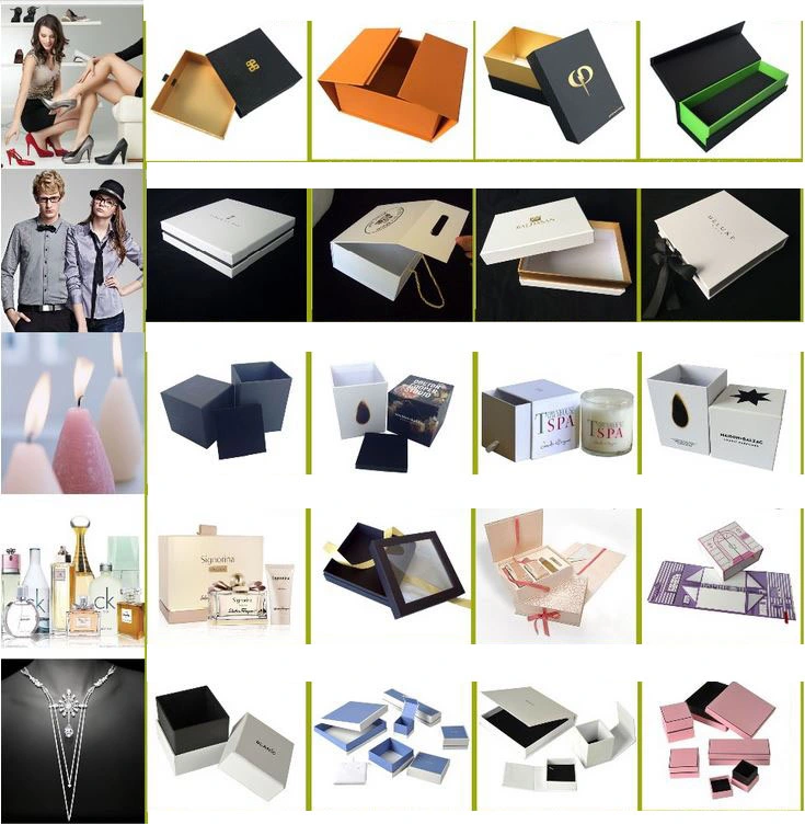 Wholesale Custom Size Printing Clothing Cosmetic Packaging Magnetic Black Gift Box with Satin