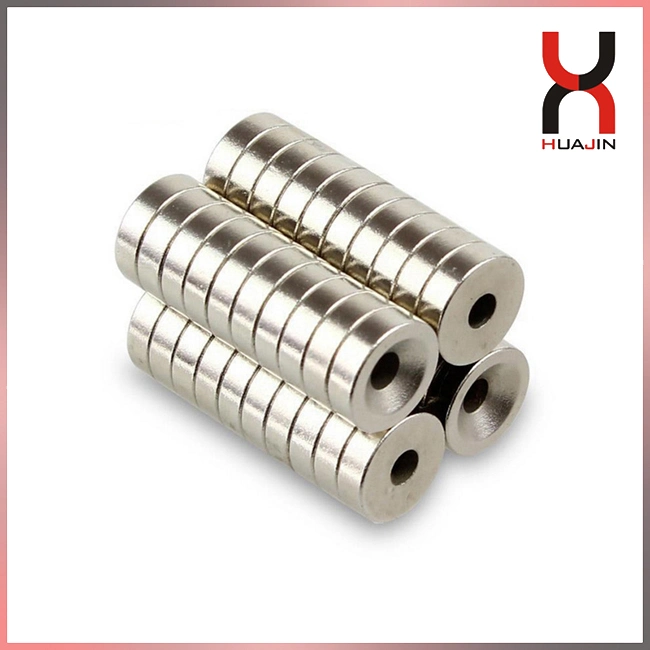 Round Permanent Sintered NdFeB Countersunk Magnet