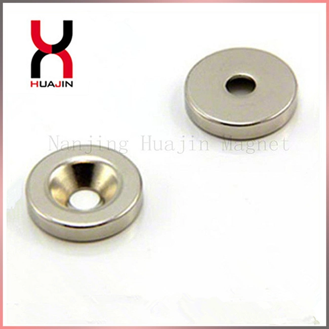 Round Shape Countersunk Magnet/ Permanent Industrial Magnet with a Hole