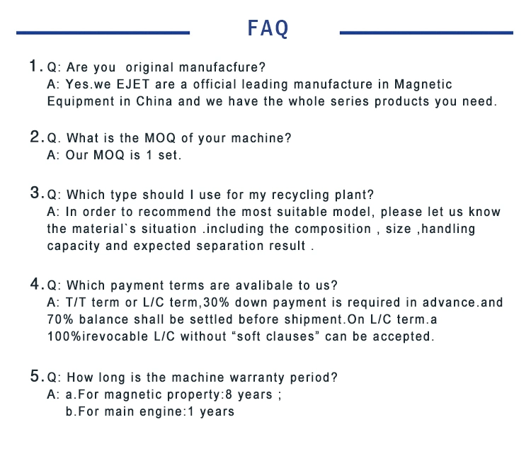 Moderate Price China Wet Magnetic Separator Machine in Mineral Separator