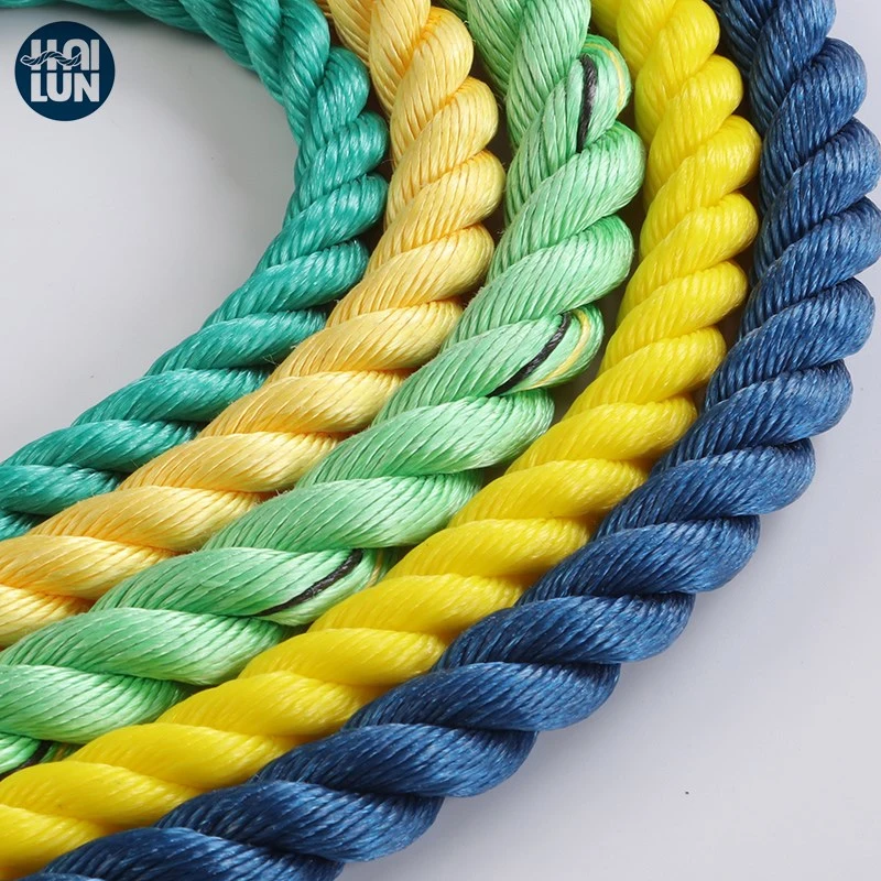 Polypropylene/Polyethylene Plastic Twisted Fishing Rope, 3 Strand PP/PE Plastic Nylon Rope, Fishing Rope