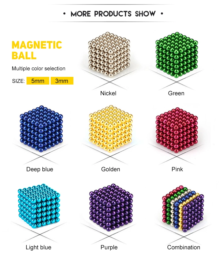 Rare Earth Magnets Sphere 5mm 216 Magnetic Ball Color Magnetic Balls