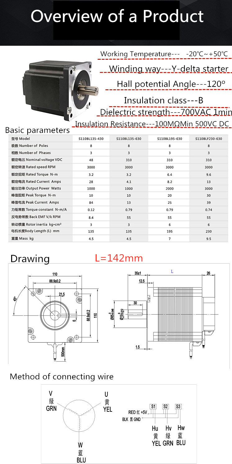 12V DC Motor Brushless Permanent Magnet DC Motor Home Appliance PMDC Motor