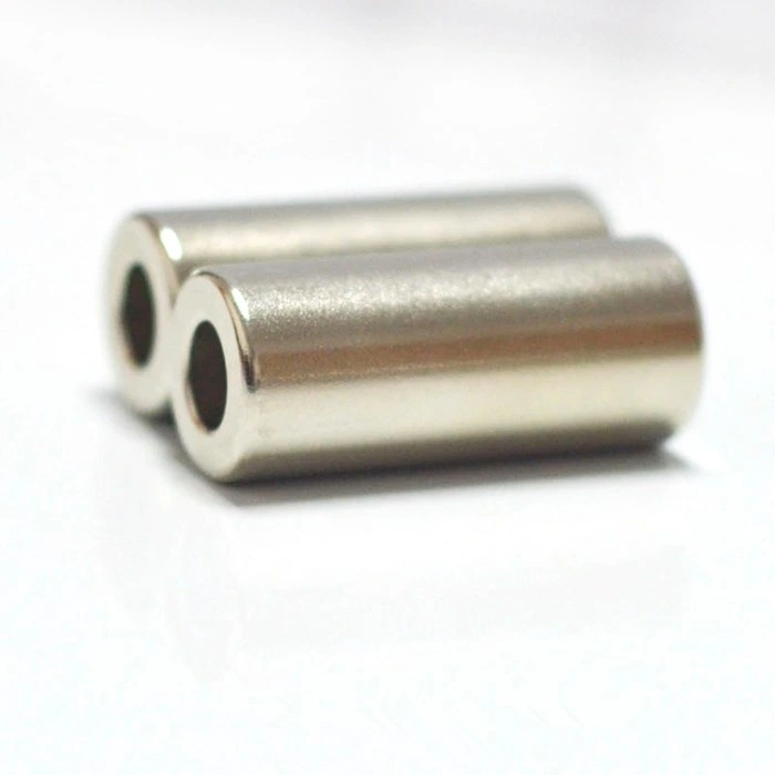 Strong Neodymium Magnet Sintered NdFeB Material Cylinder with Hole