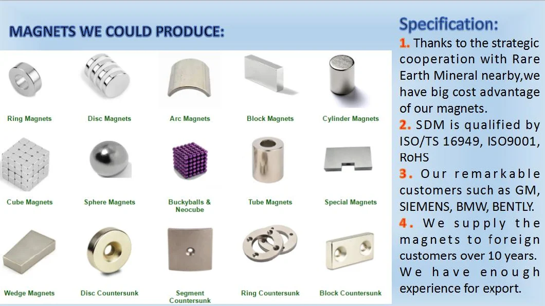 Permanent Sintered NdFeB Countersunk Magnet