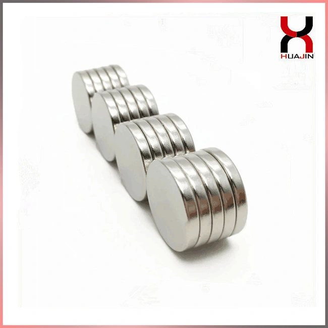 Strong Rare Earth Magnets Circle Magnets / Powerful Neodymium Industrial Magnet