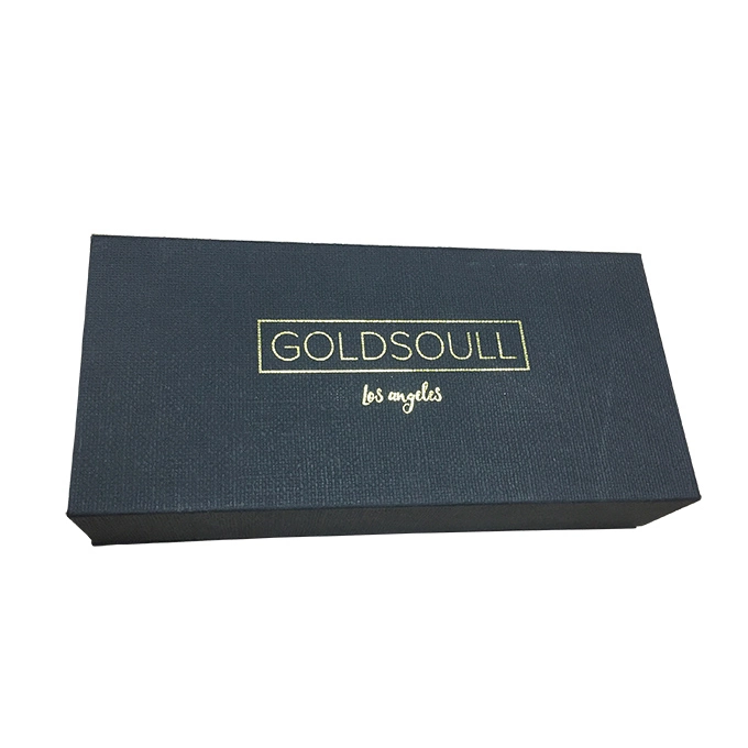 Wholesale Custom Size Printing Clothing Cosmetic Packaging Magnetic Black Gift Box with Satin