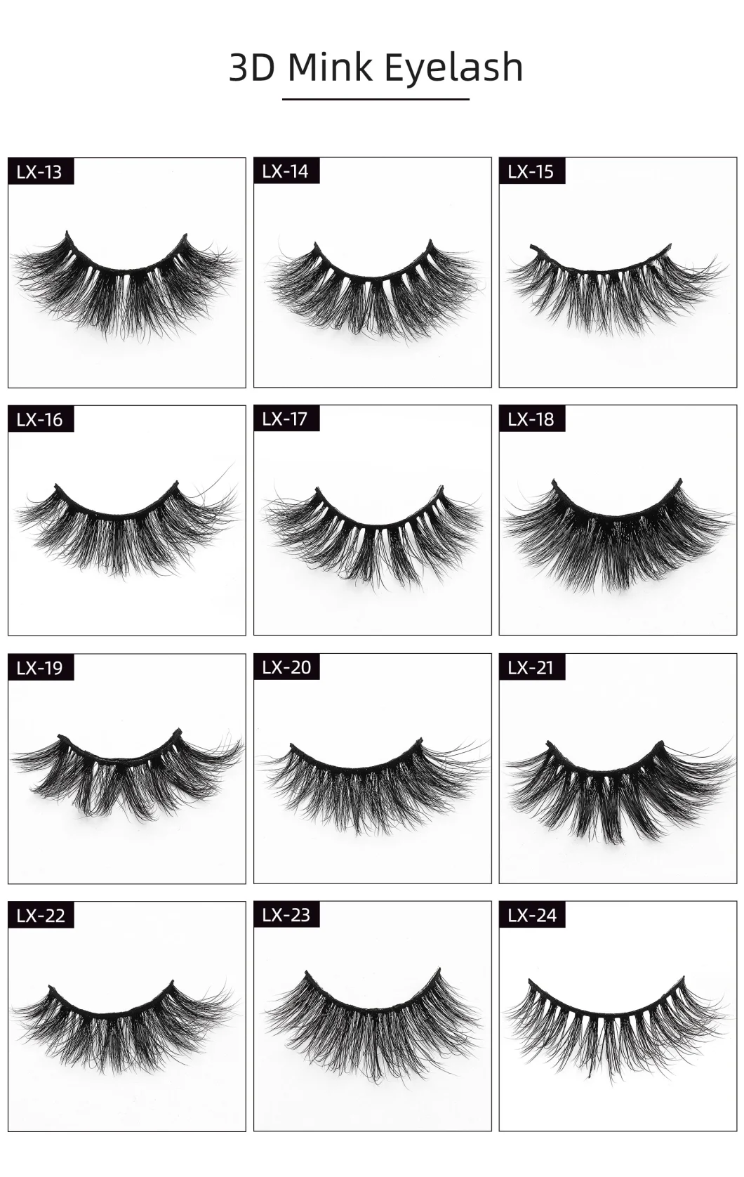 New Style Natural Long Thick False Eyelashes Hand Made with Magnetic Box Eye Makeup Tools